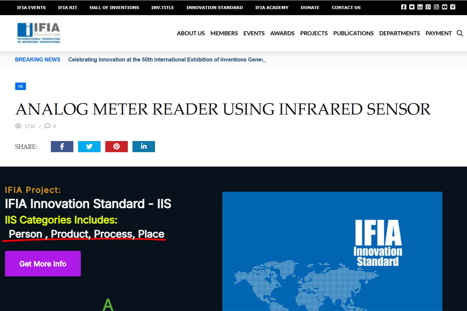 IFIA : Analog Meter Reader Using Infrared Sensor